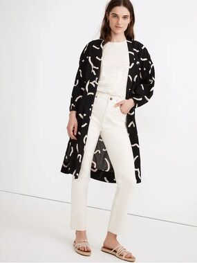 Madewell Robe Jacket in Bold Squiggles